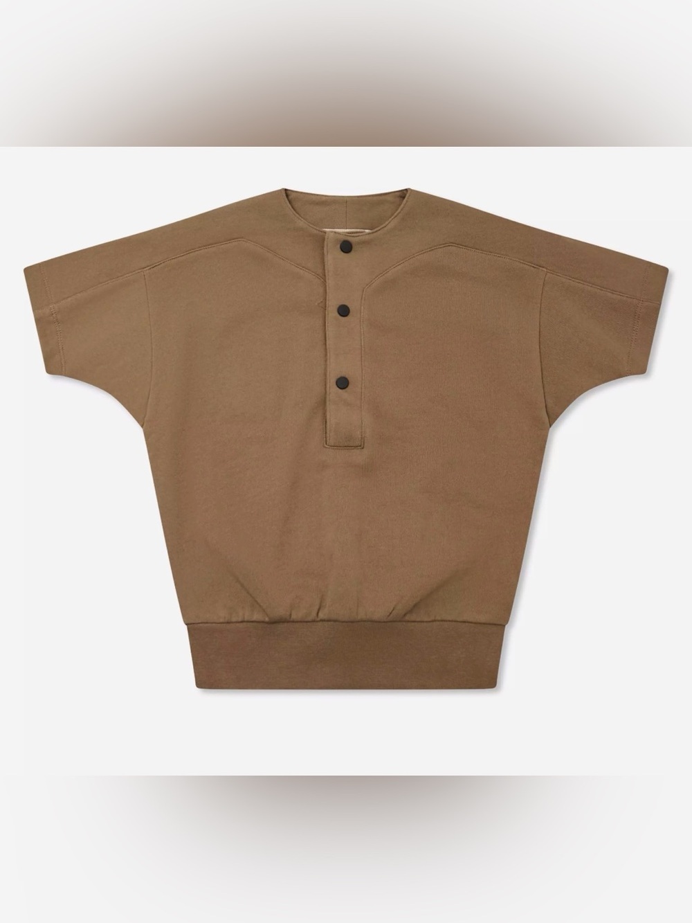 Essentials Fear Of God Unisex Kids' Baseball Henley Long Sleeve T-Shirt